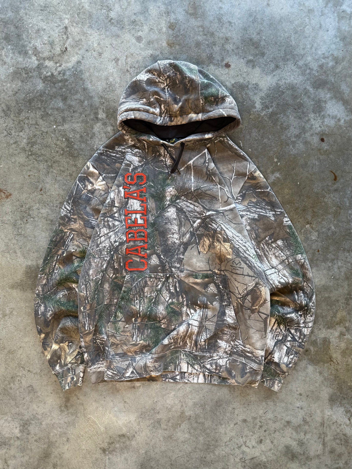 (M) 00s Cabelas Camo Hoodie