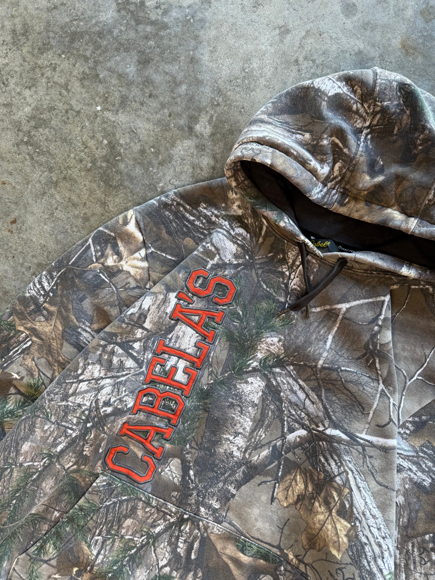 (M) 00s Cabelas Camo Hoodie