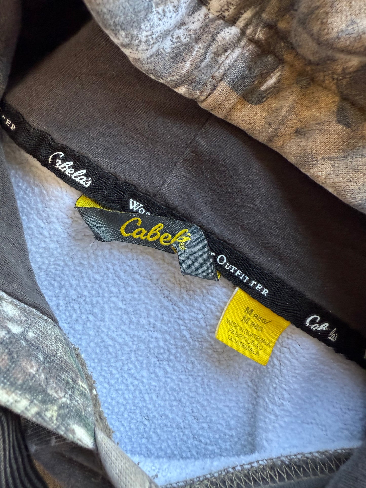 (M) 00s Cabelas Camo Hoodie