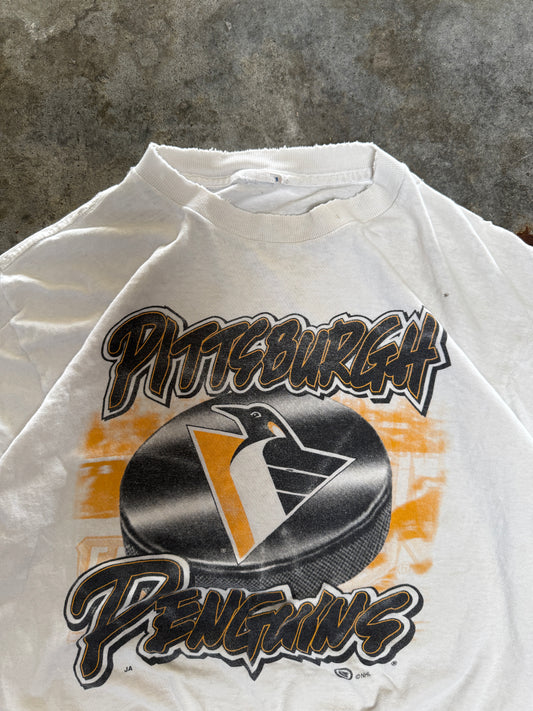 (S) Vintage Pittsburg Penguins Hockey Tee