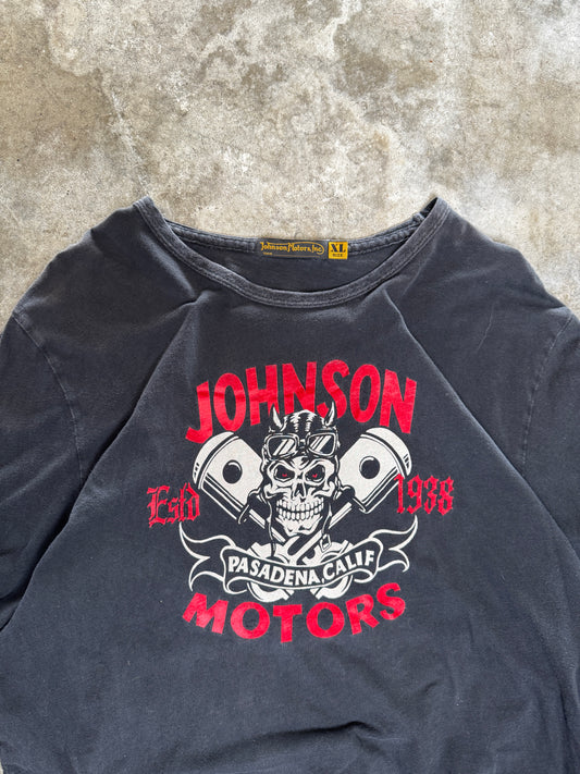 (XL) Vintage Johnson Motors Biker Longsleeve