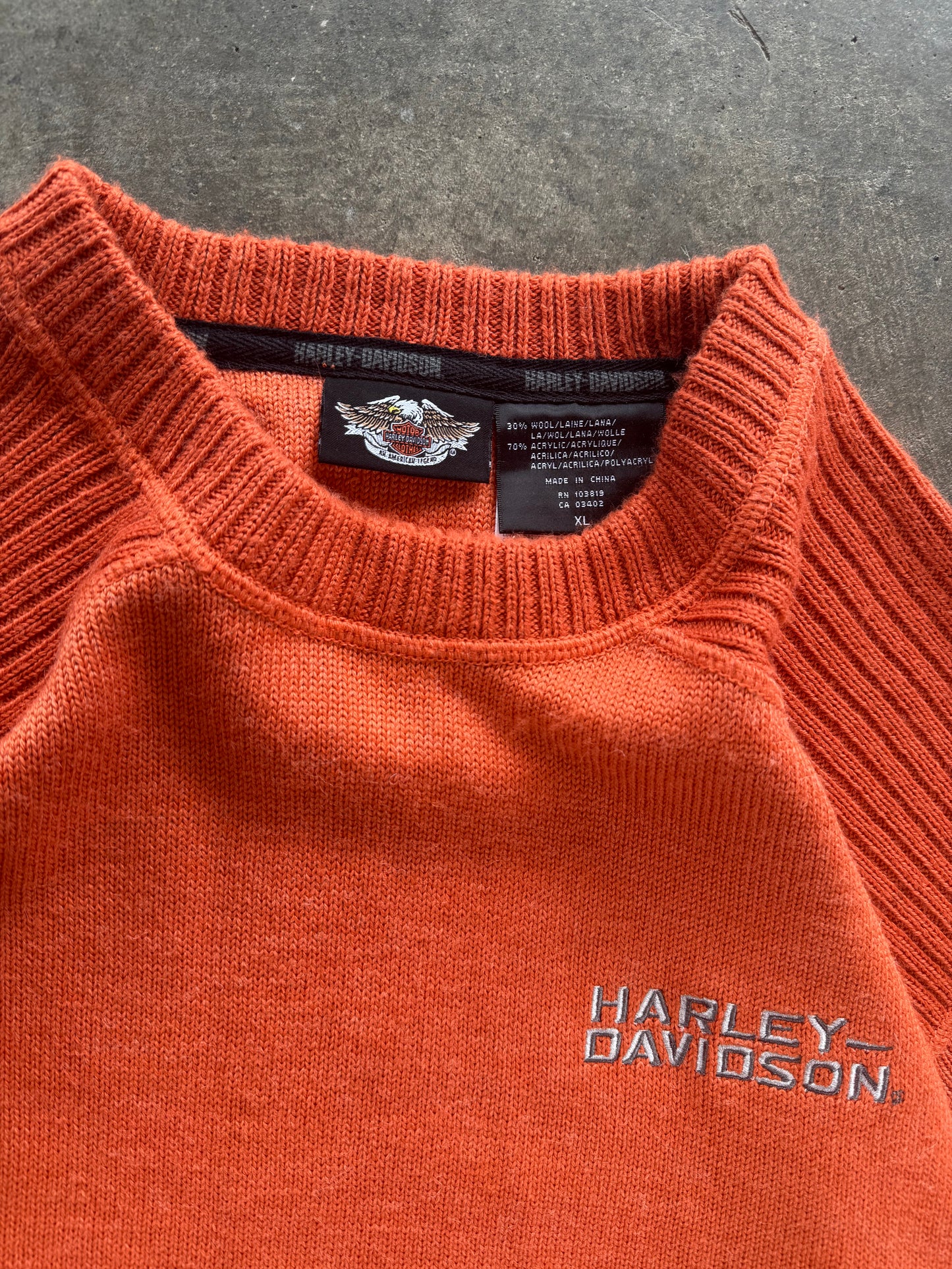 (XL) Vintage Harley Davidson Sweater