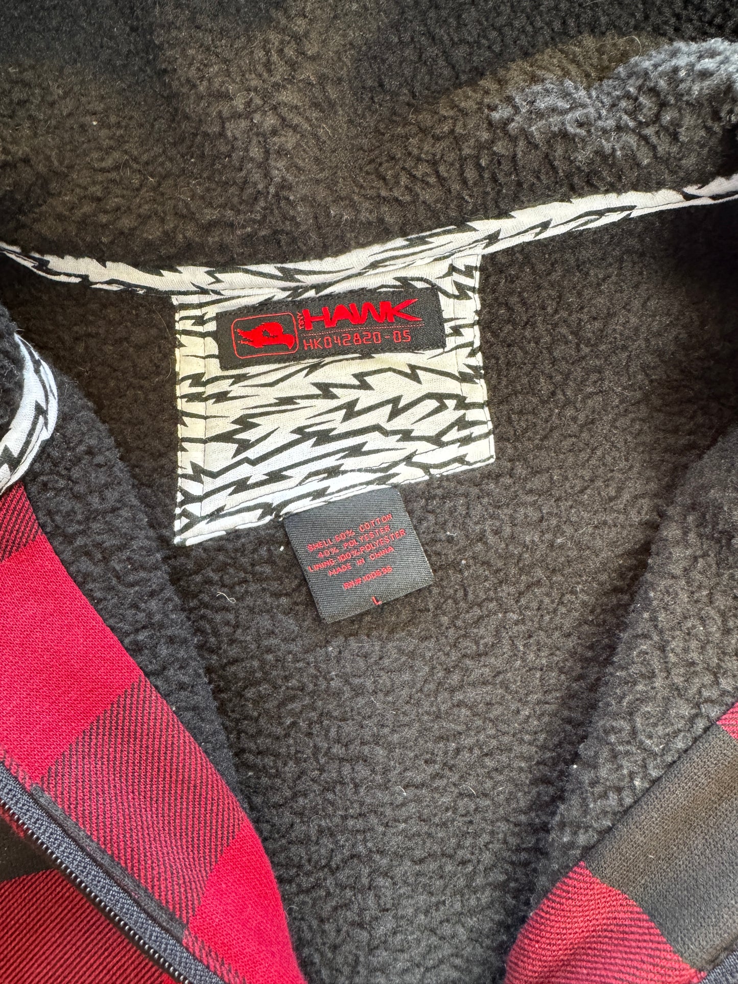 (L) 00s Tony Hawk Sherpa-Lined Jacket