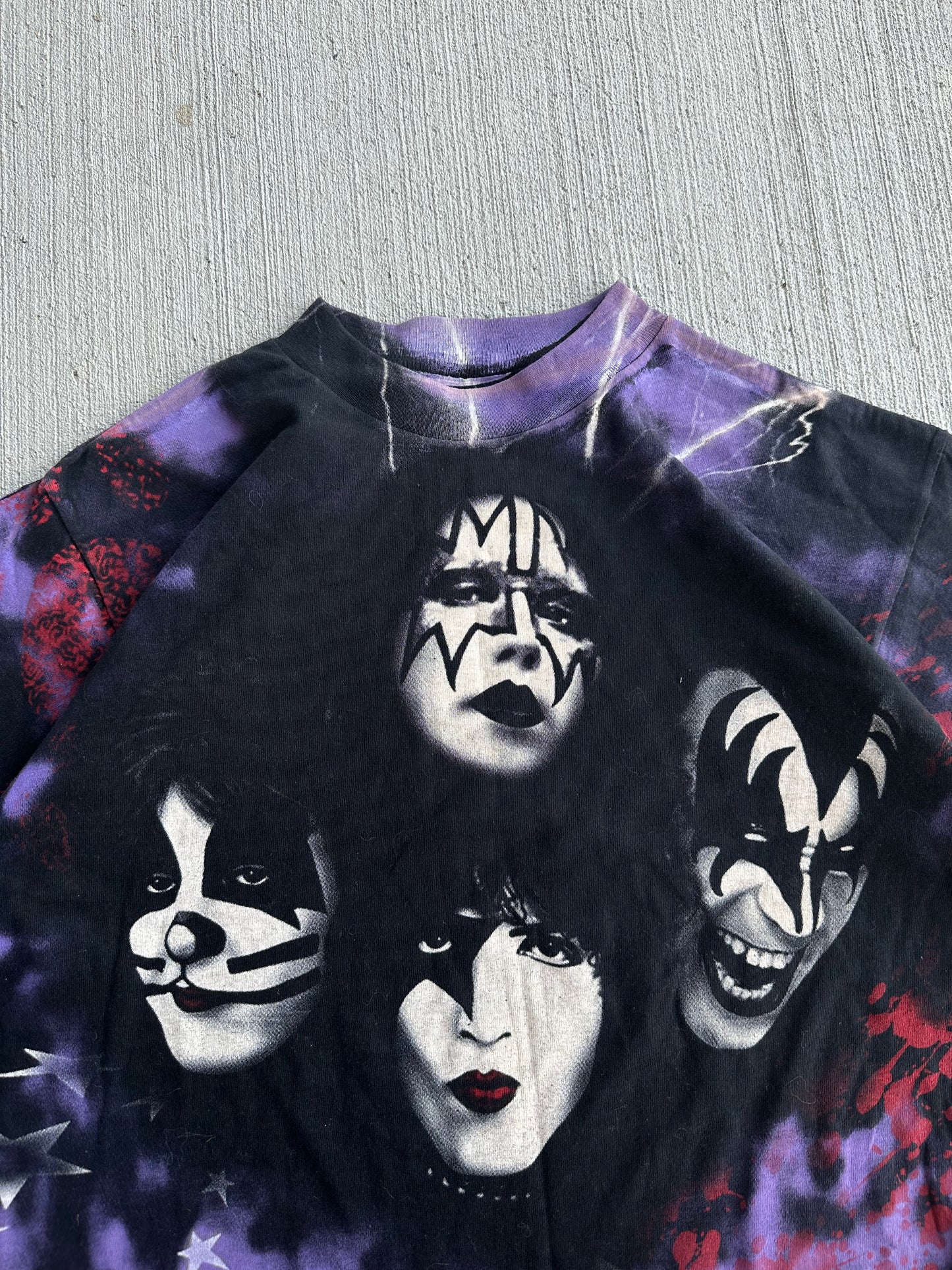(L) 1997 KISS Alive Worldwide Aop Band Tee