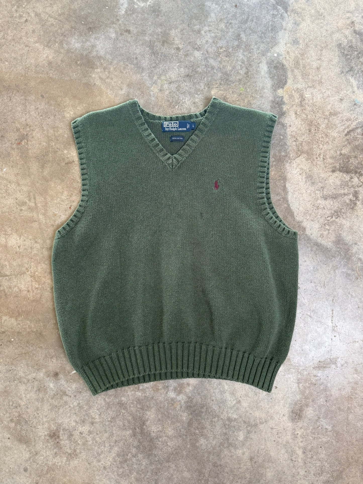 (L) 00s Polo Sweater Vest