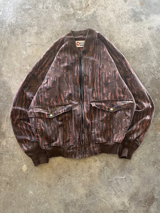 (L) Vintage Camo Zip-Up