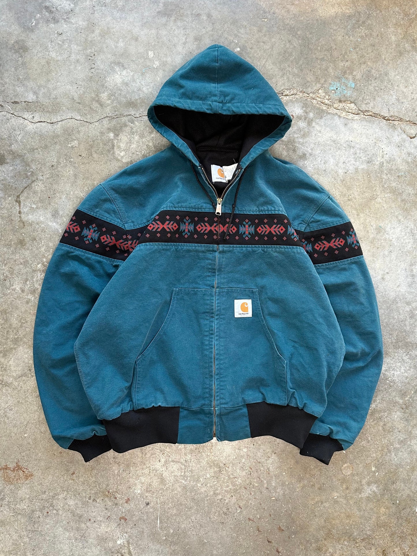 (XL) Vintage Carhartt Aztec Jacket