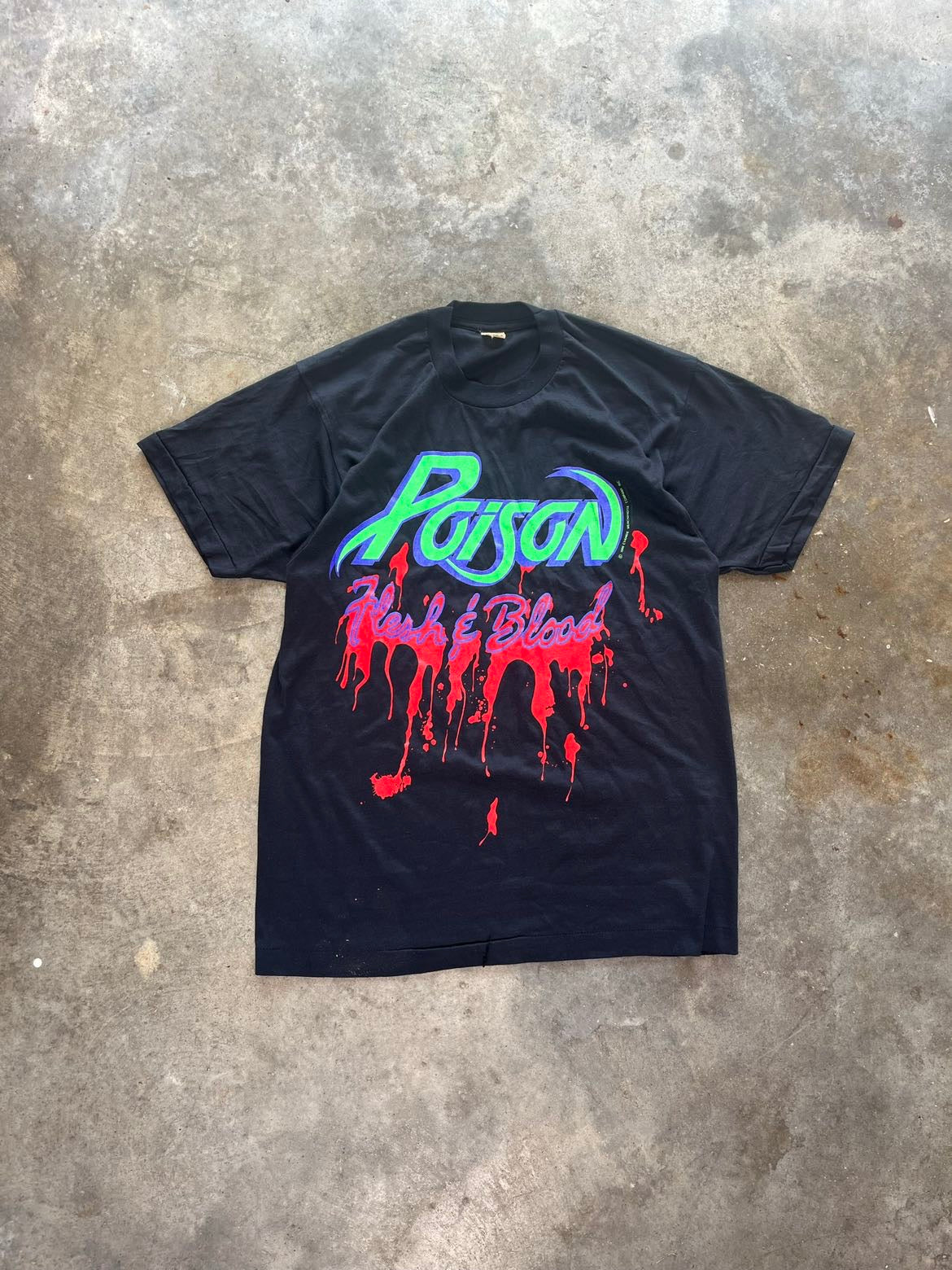 (L) 1990 Poison Band Tee