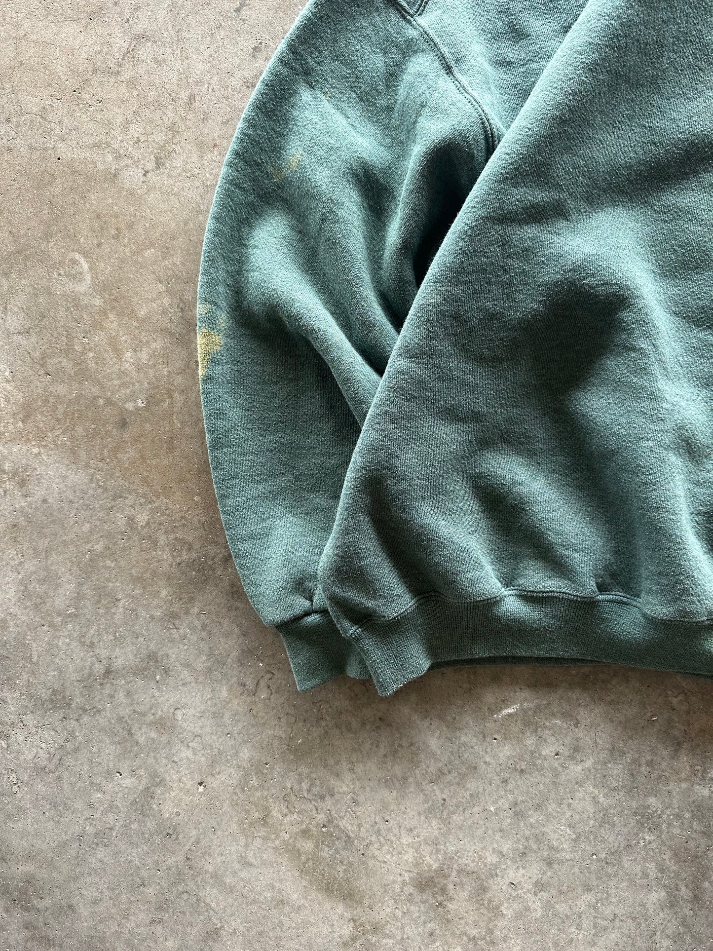 (XL) Vintage Faded Green Sweatshirt