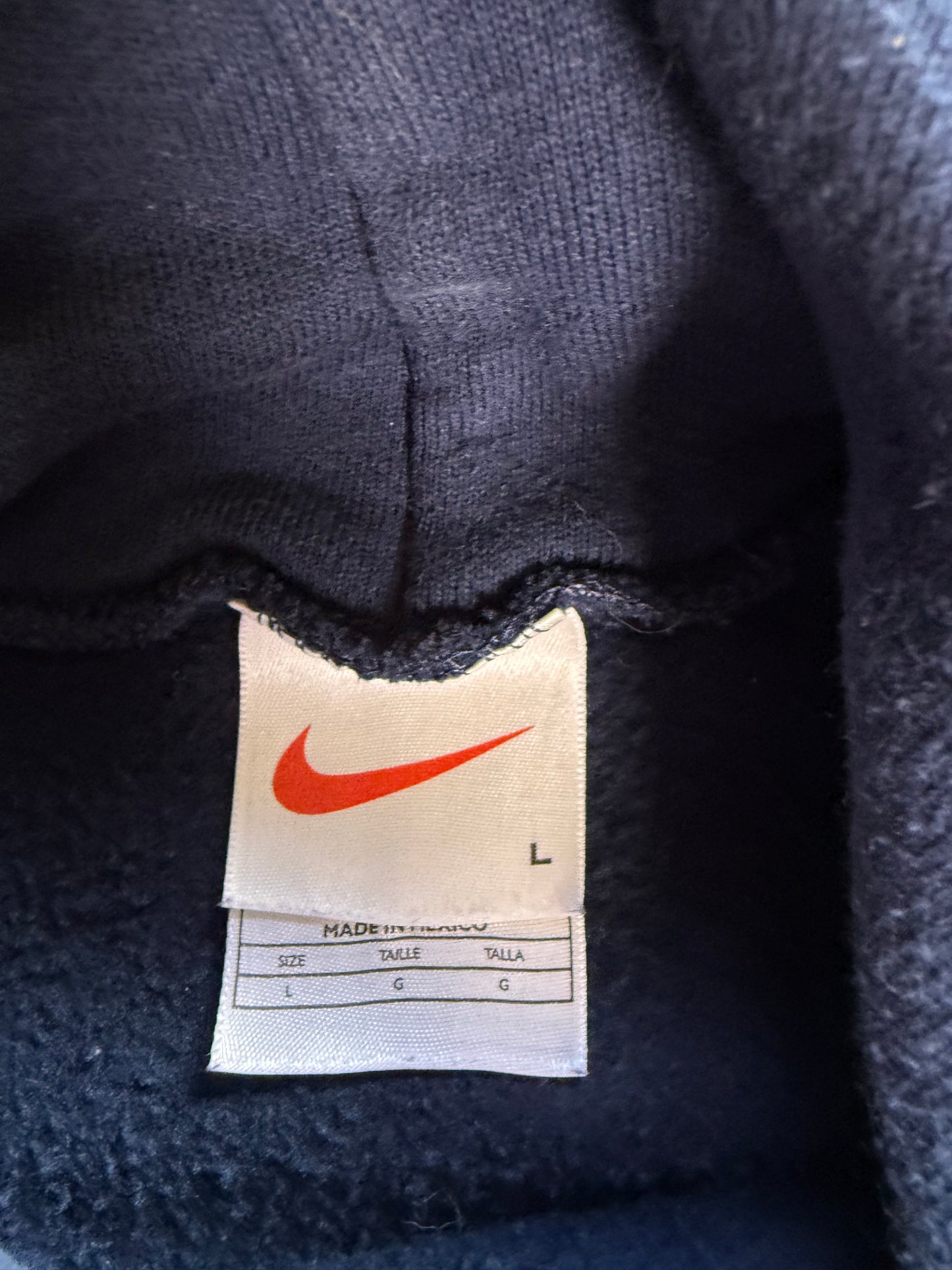 (L) Vintage Nike Center Swoosh Hoodie