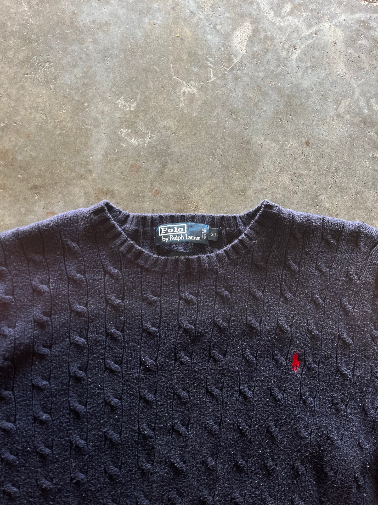 (XL) Vintage Polo Sweater