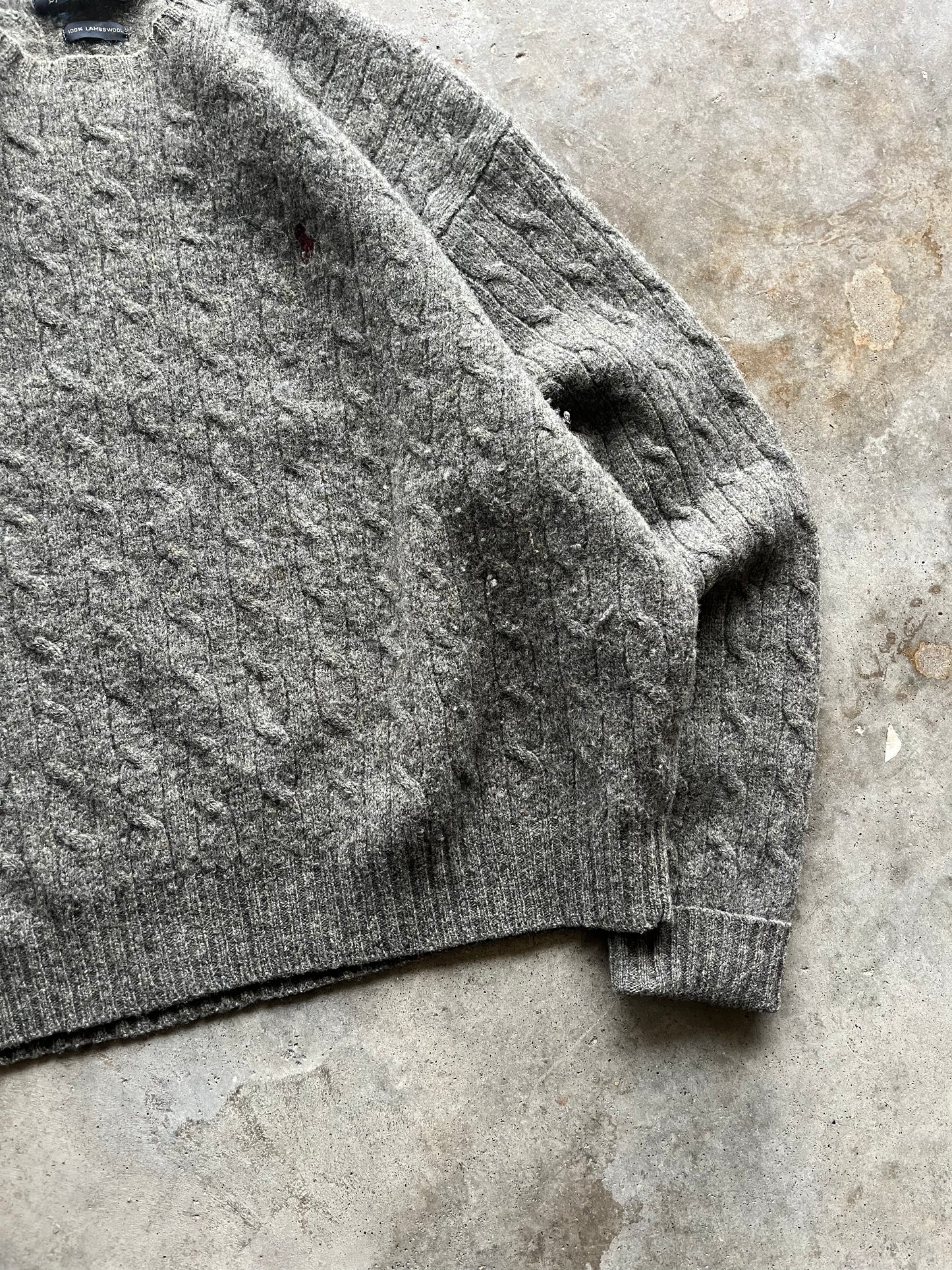 (XL) Vintage Polo Wool Sweater