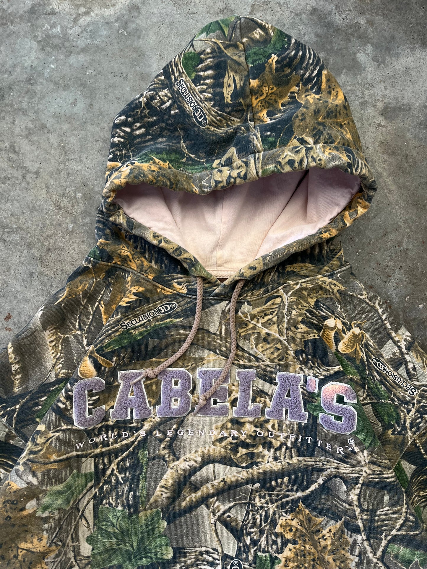 (XL) 00s Cabela's Camo Hoodie