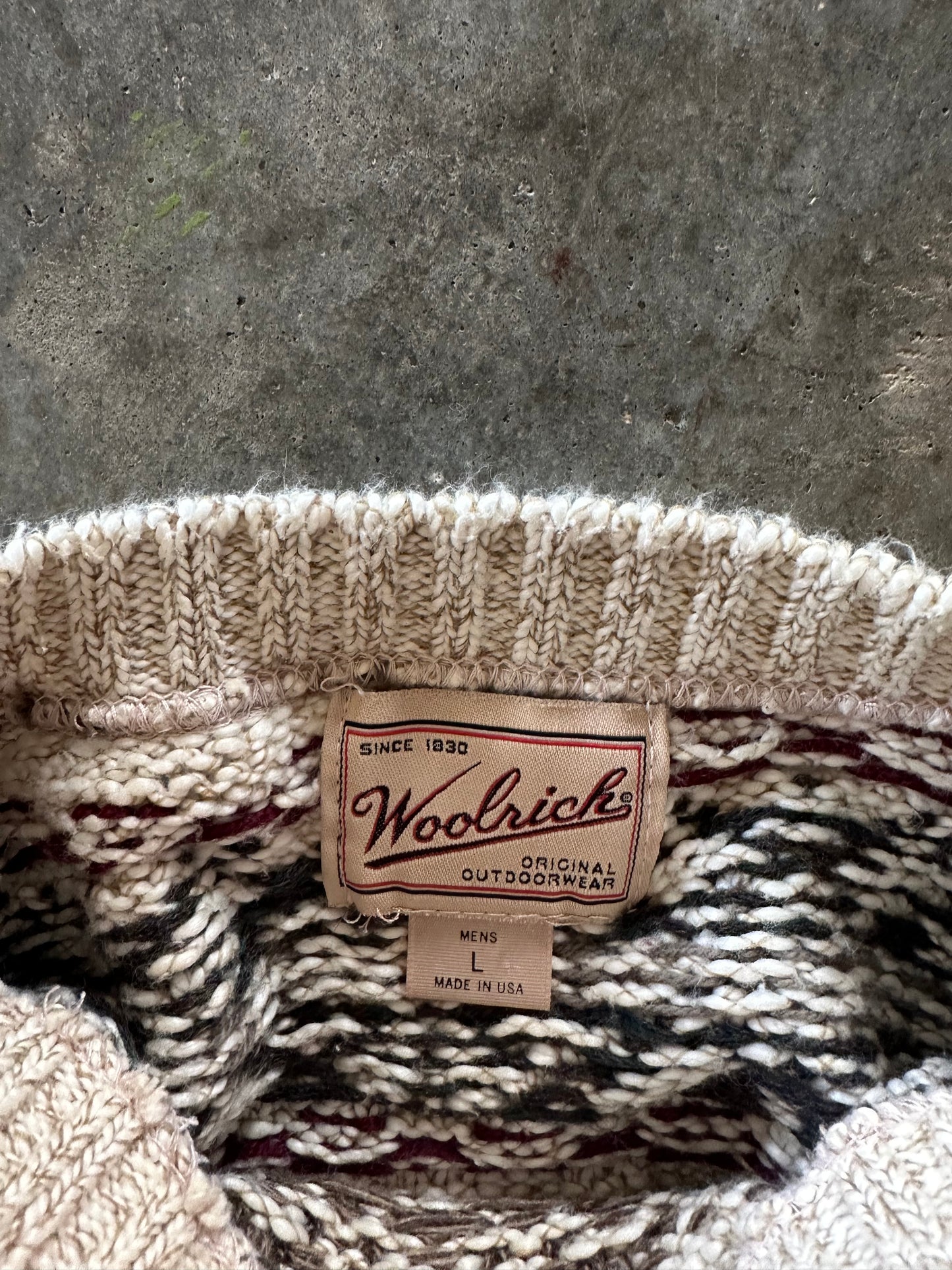 (L) Vintage Woolrich Sweater