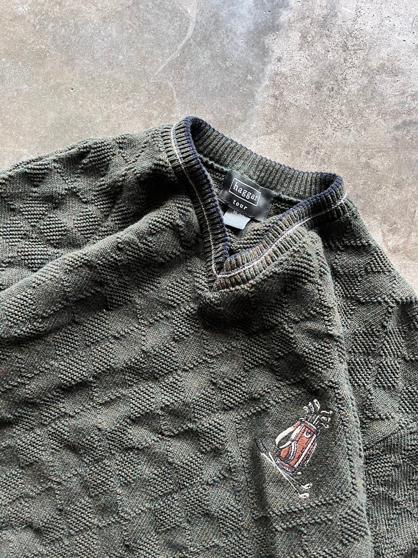 (XL) Vintage Golf Sweater