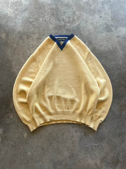 (L) Vintage Polo Golf Knit Sweater