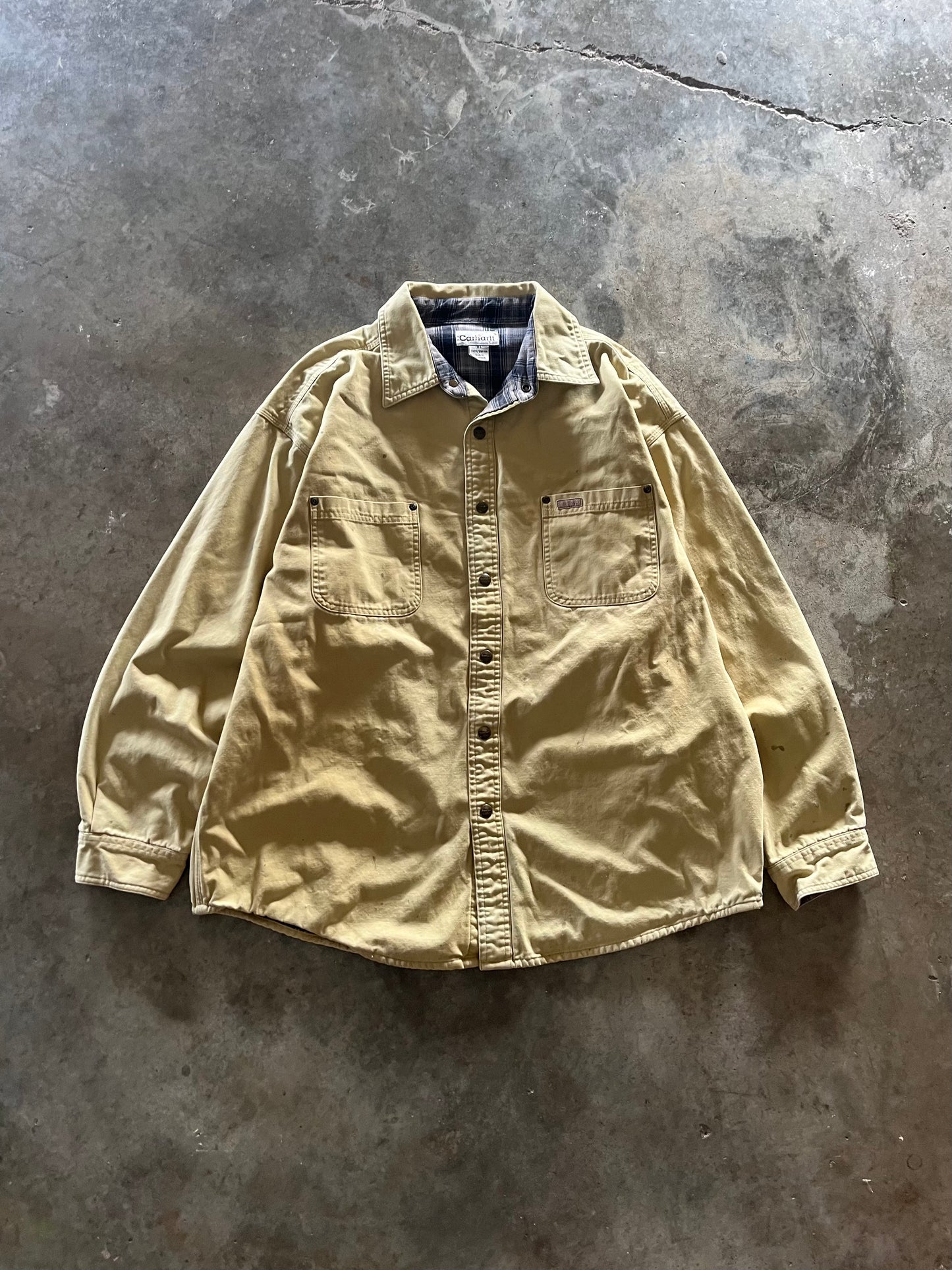 (XL) Vintage Carhartt Heavy Button-Up