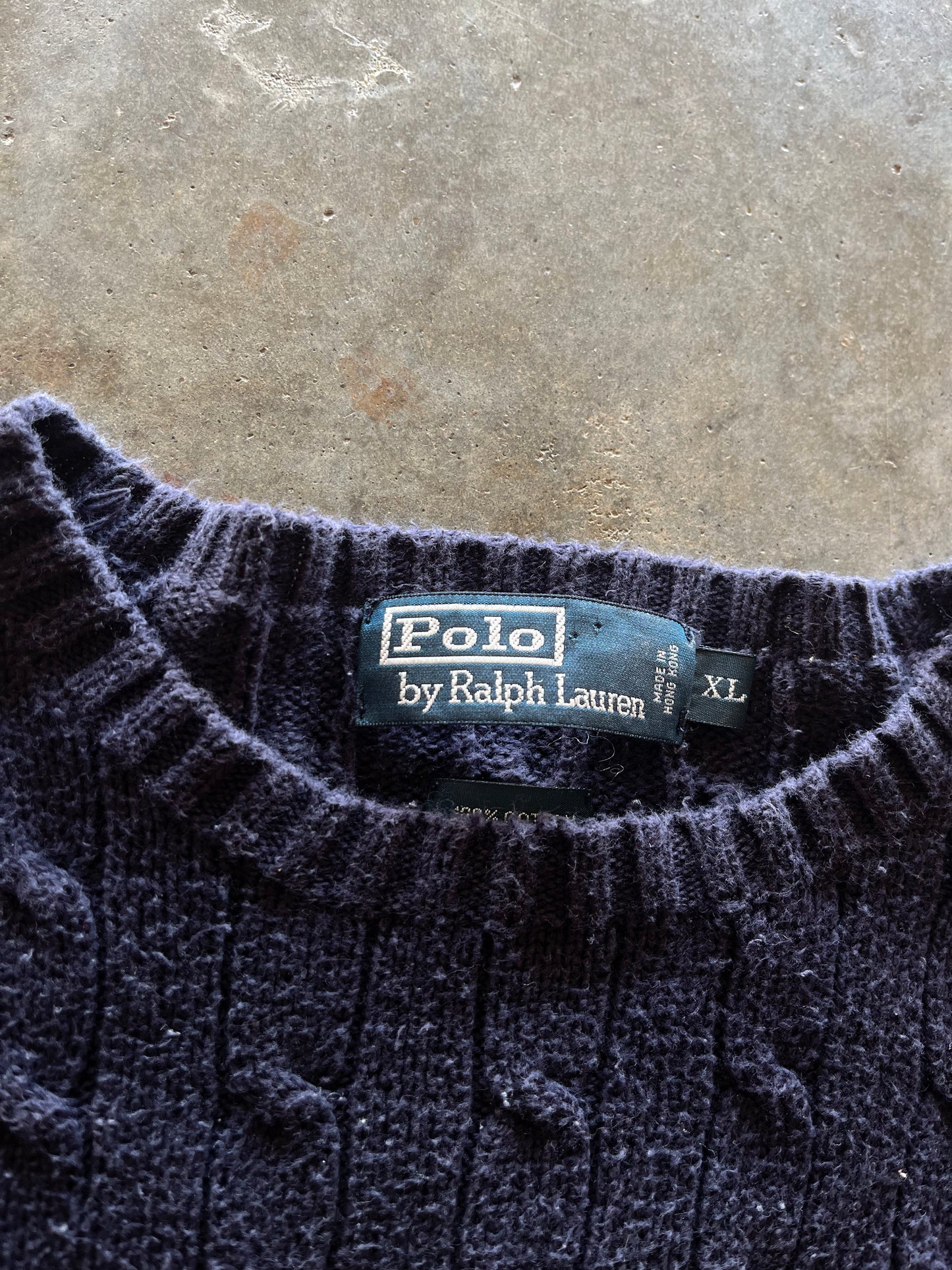 (XL) Vintage Polo Sweater