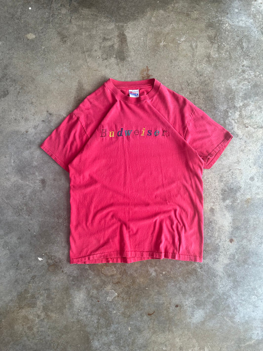 (L) Vintage Budweiser Spell-Out Tee