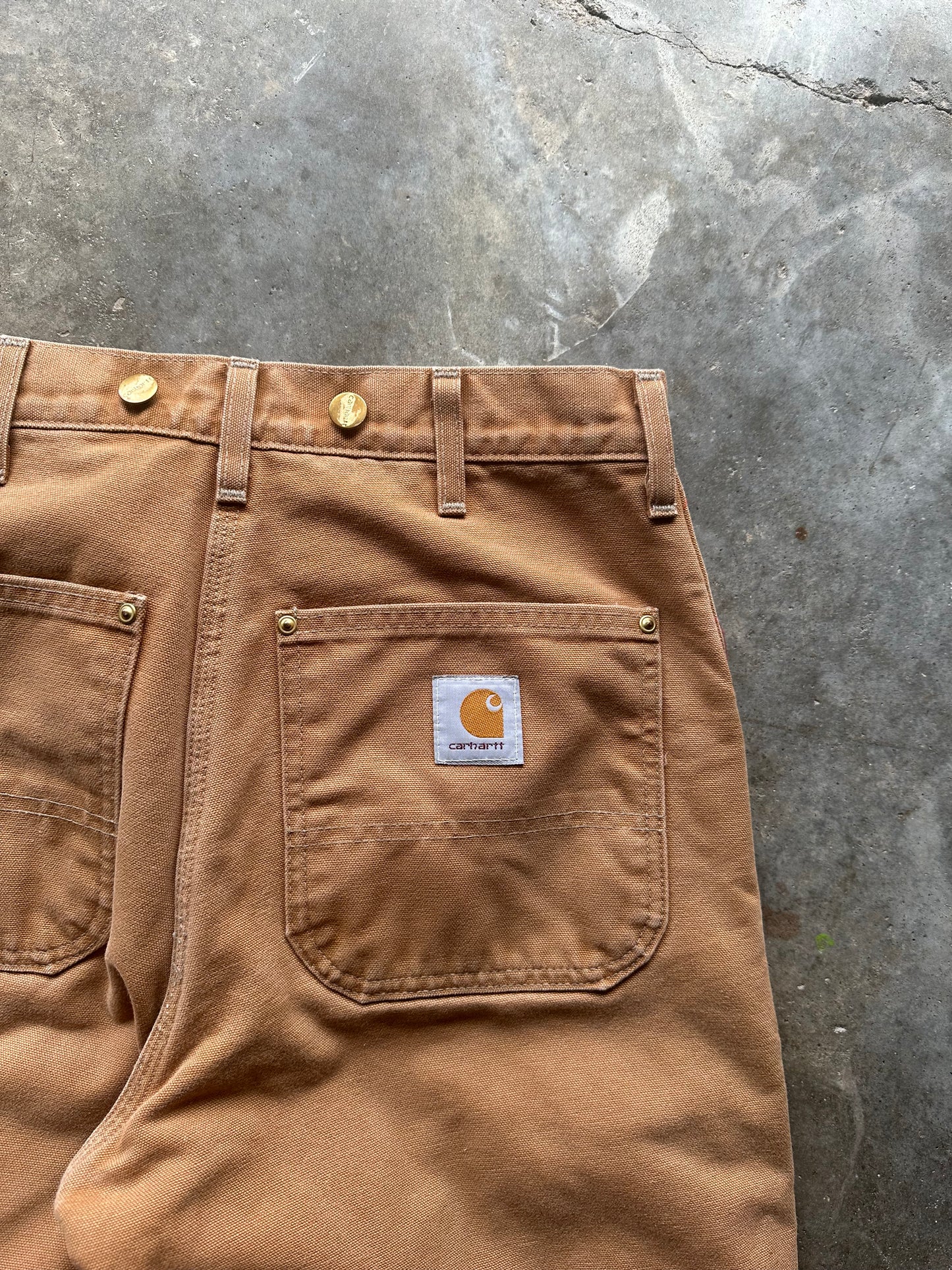 (32 x 32) Brown Carhartt Red Lined Pants