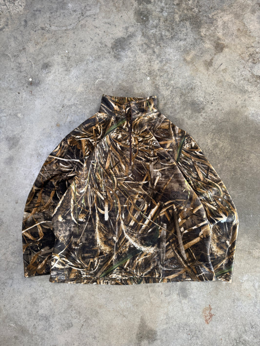 (XXL) 00s Fleece Camo Quarter-Zip