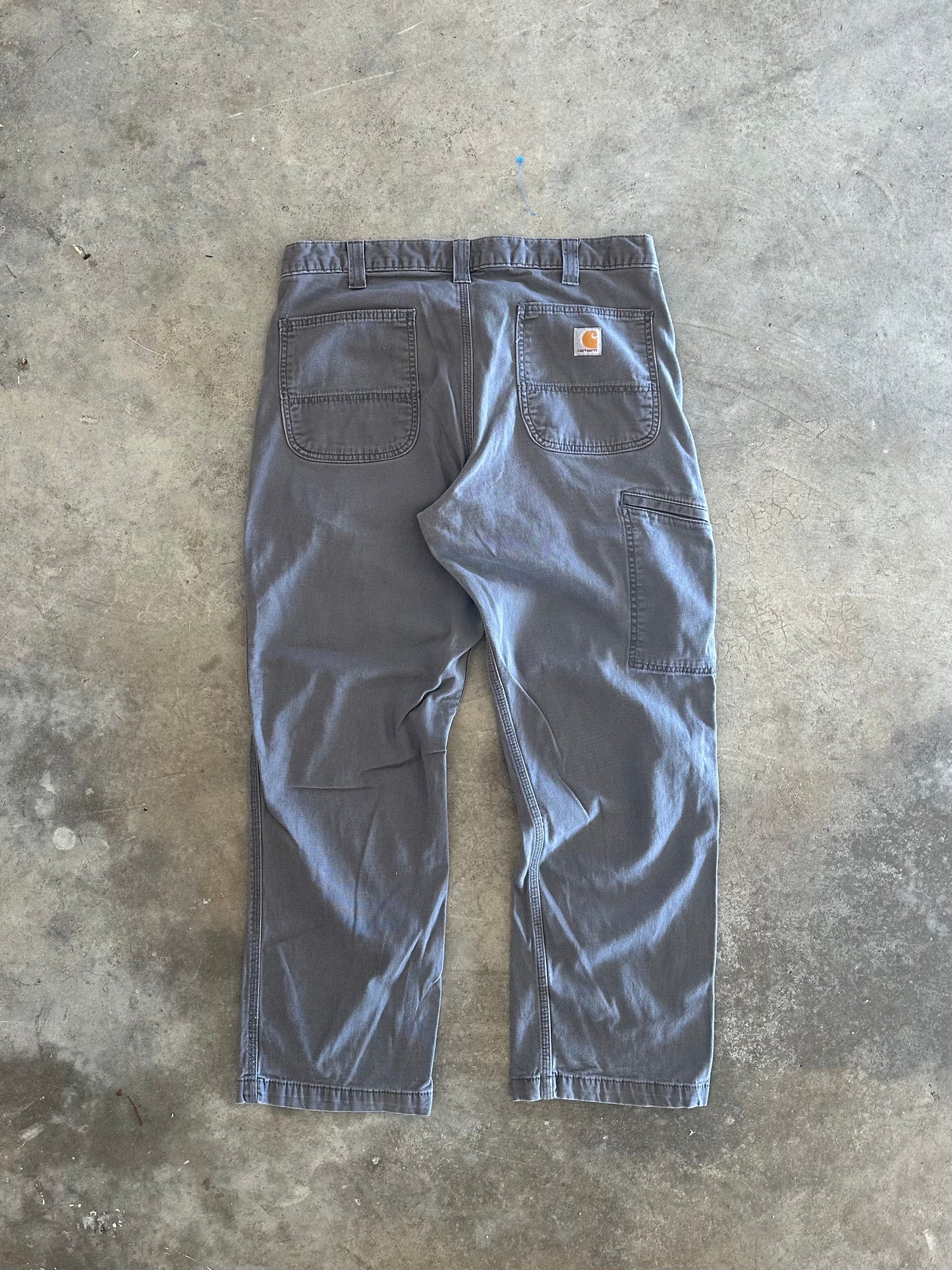 (36 X 30) Olive Carhartt Relaxed Fit Jeans