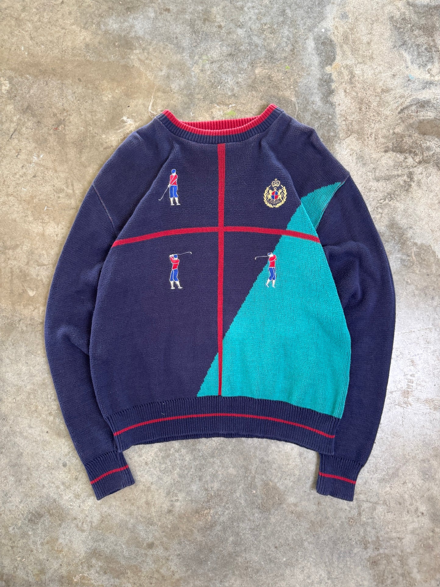 (L) Vintage Golf Sweater