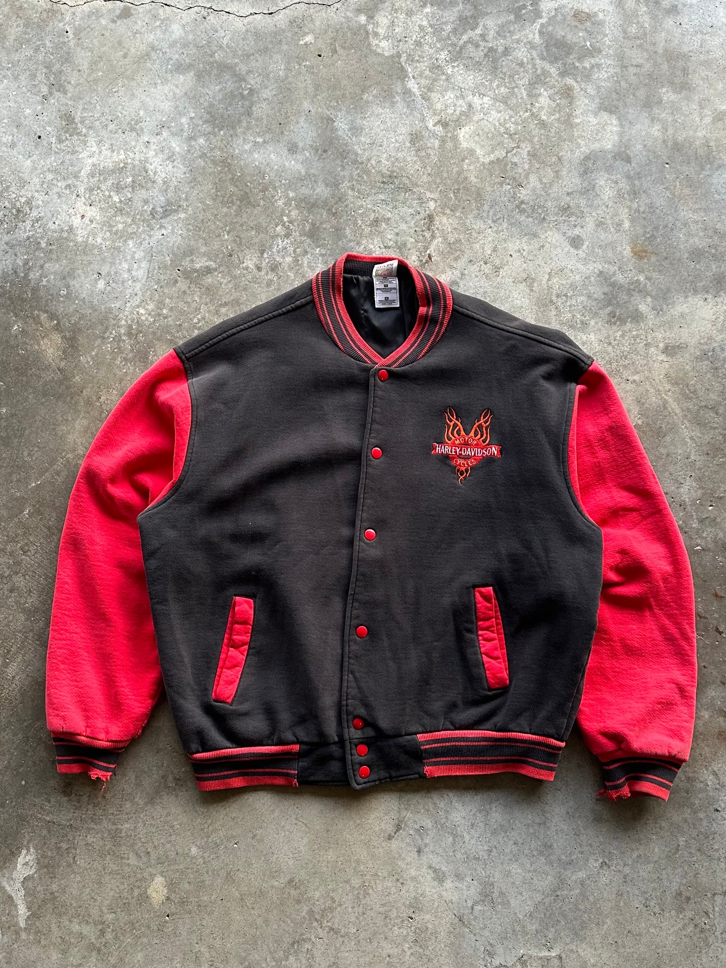 (XL) Vintage Harley Varsity Jacket