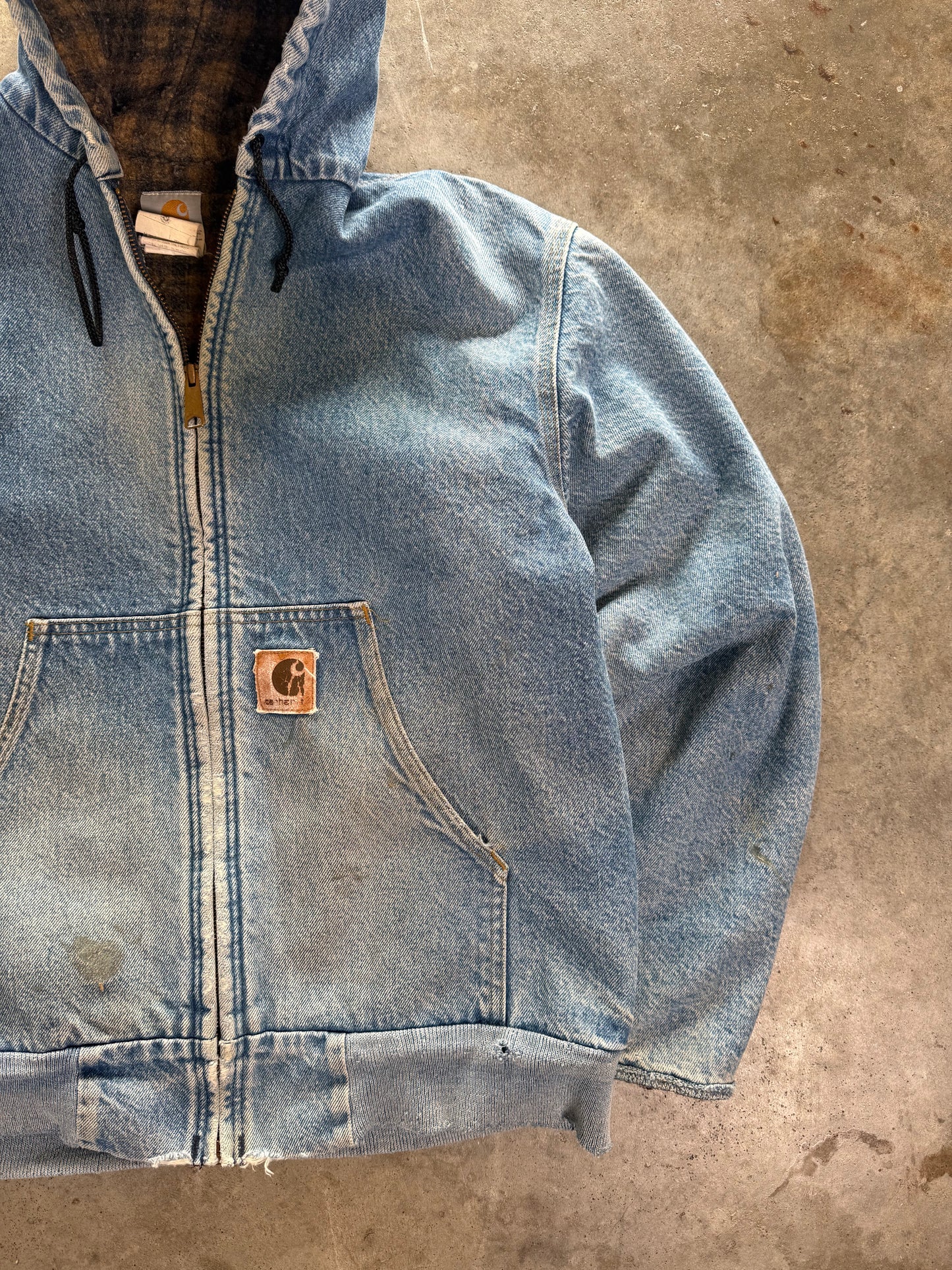 (M) Vintage Carhartt Denim Blanket-Lined Jacket