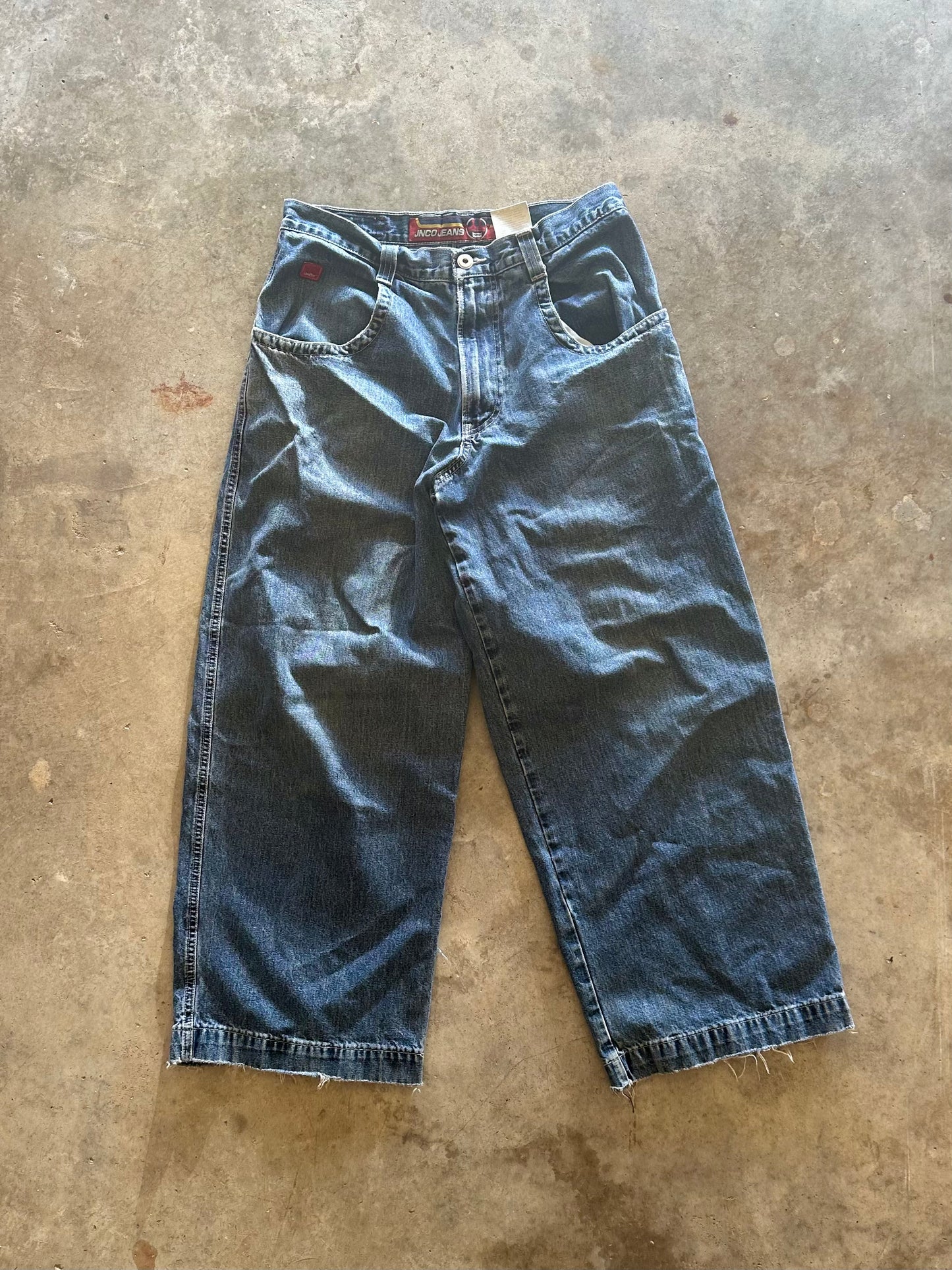 (34 x 30) Vintage JNCO Embroidered Jeans