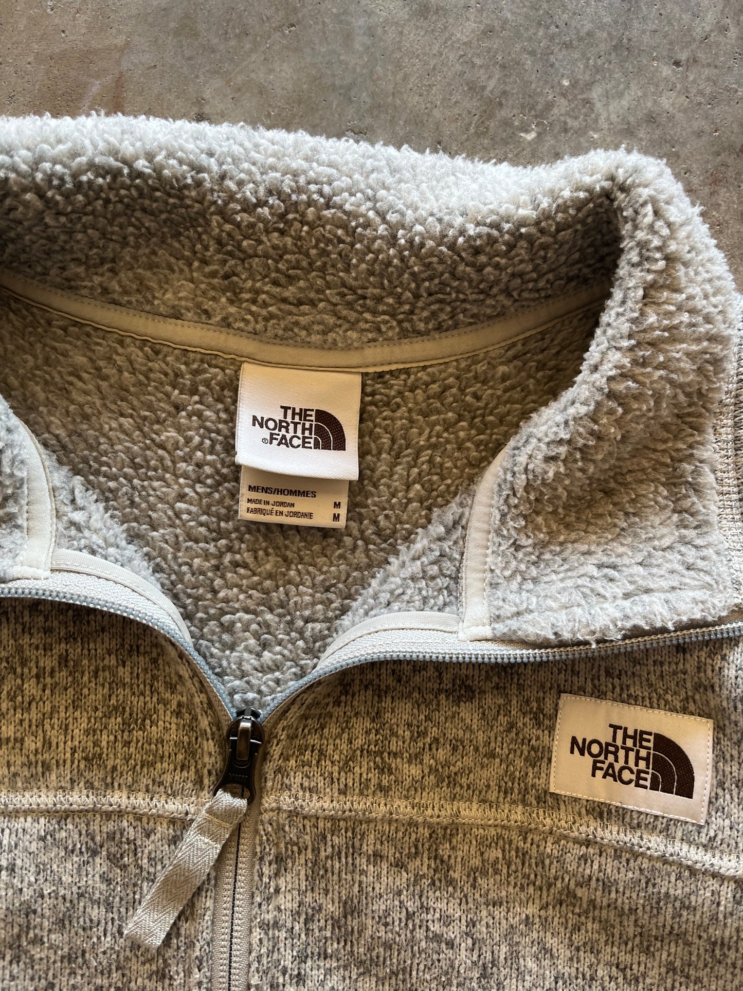 (M) Vintage The North Face Zip-Up Grey