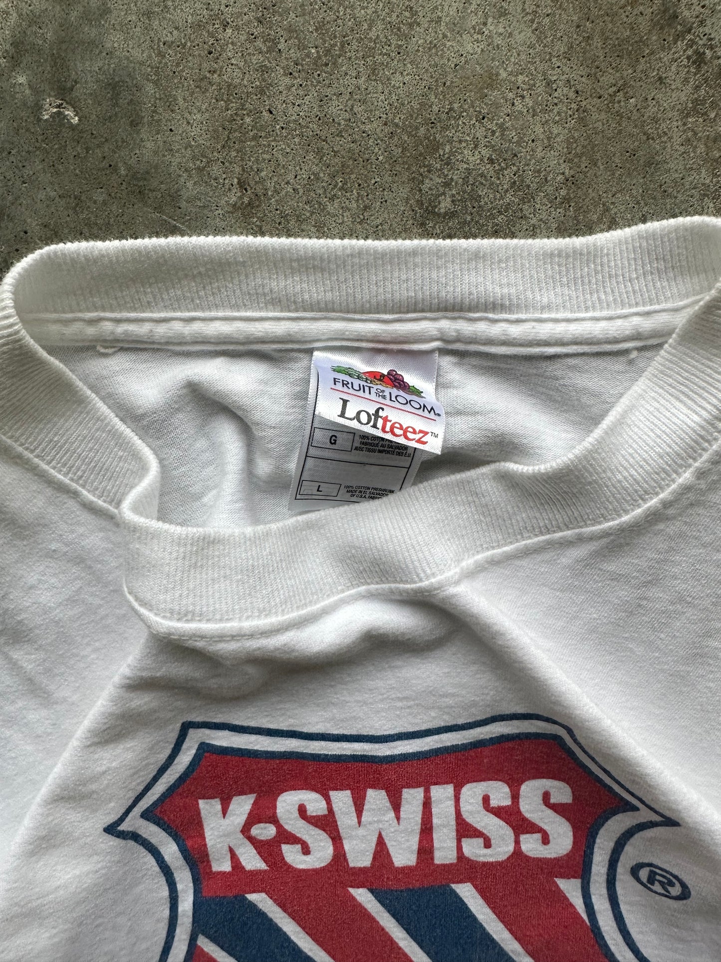 (L) Vintage K-Swiss Emblem Tee