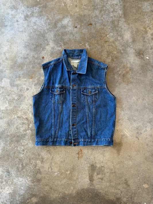 (L) GreatLand Denim Button-Up Vest