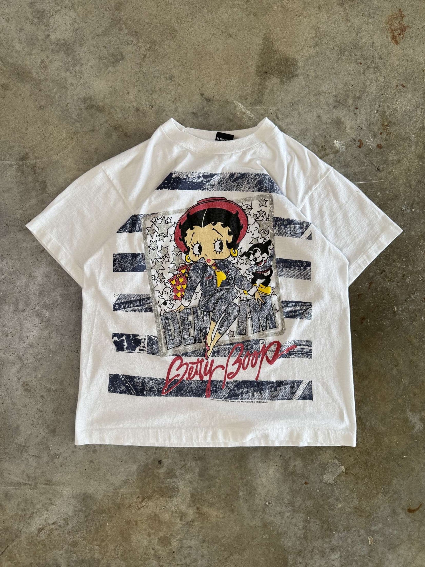 (L) 1989 Betty Boop Denim Tee