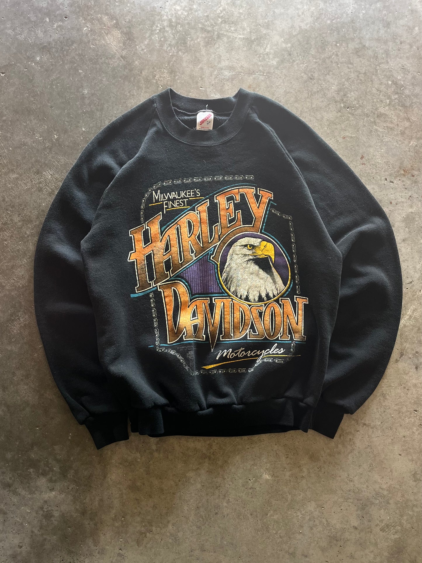 (L) 1989 Harley Davidson Sweatshirt