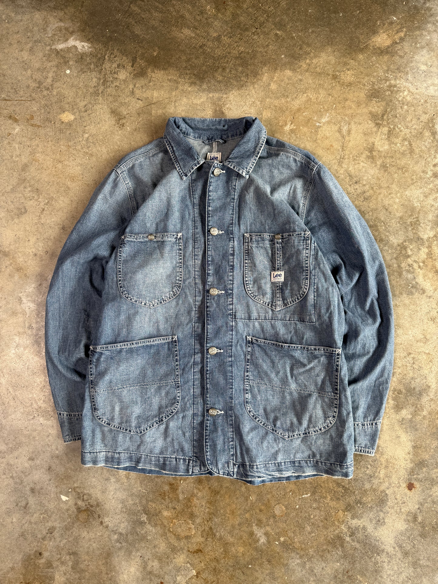 (L) Vintage Lee Denim Button-Up