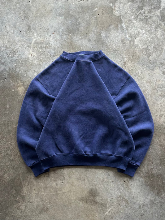 (L) Vintage Tultex Ocean-Blue Blank Sweatshirt