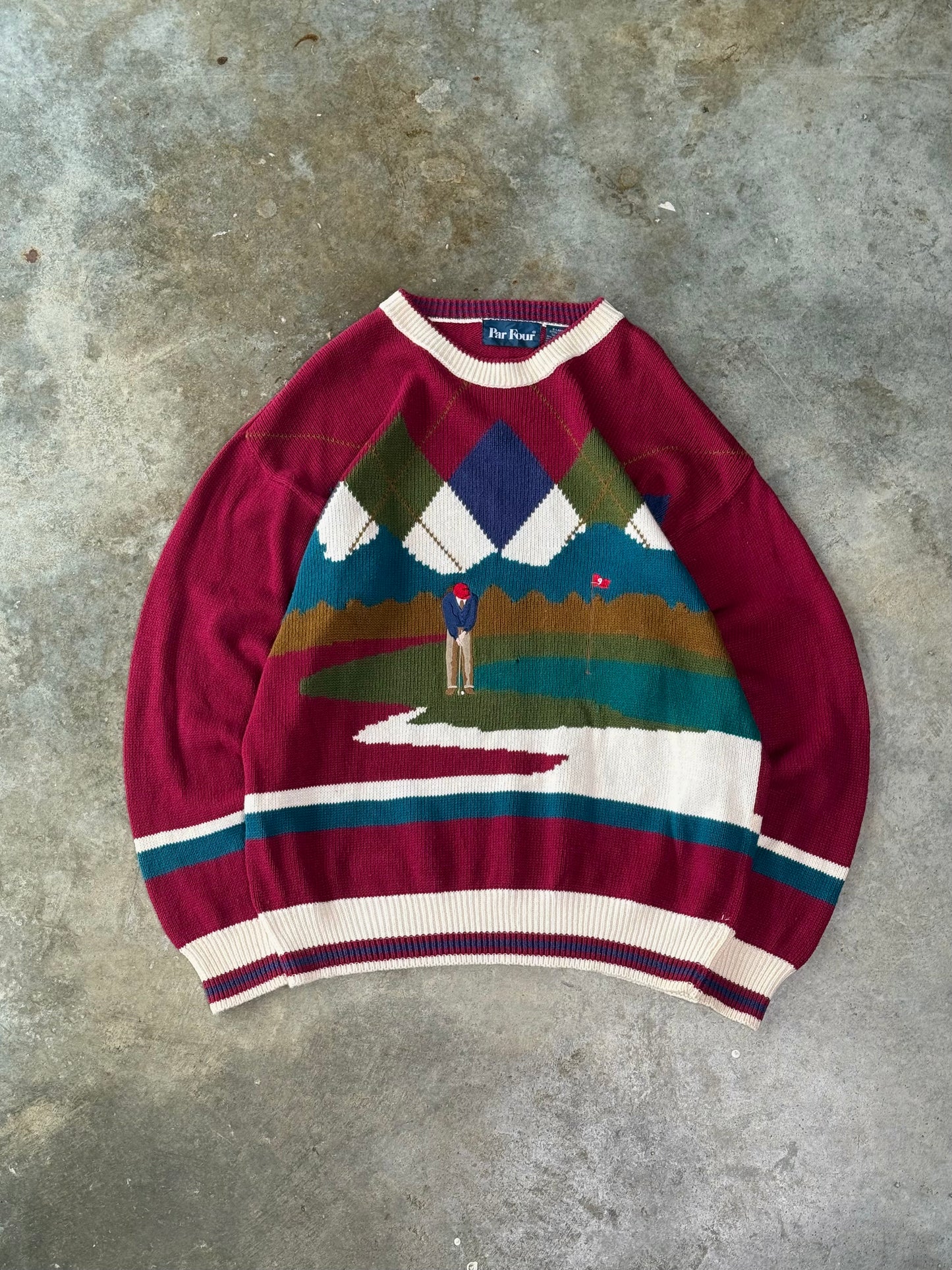 (XL) Vintage Golf Sweater