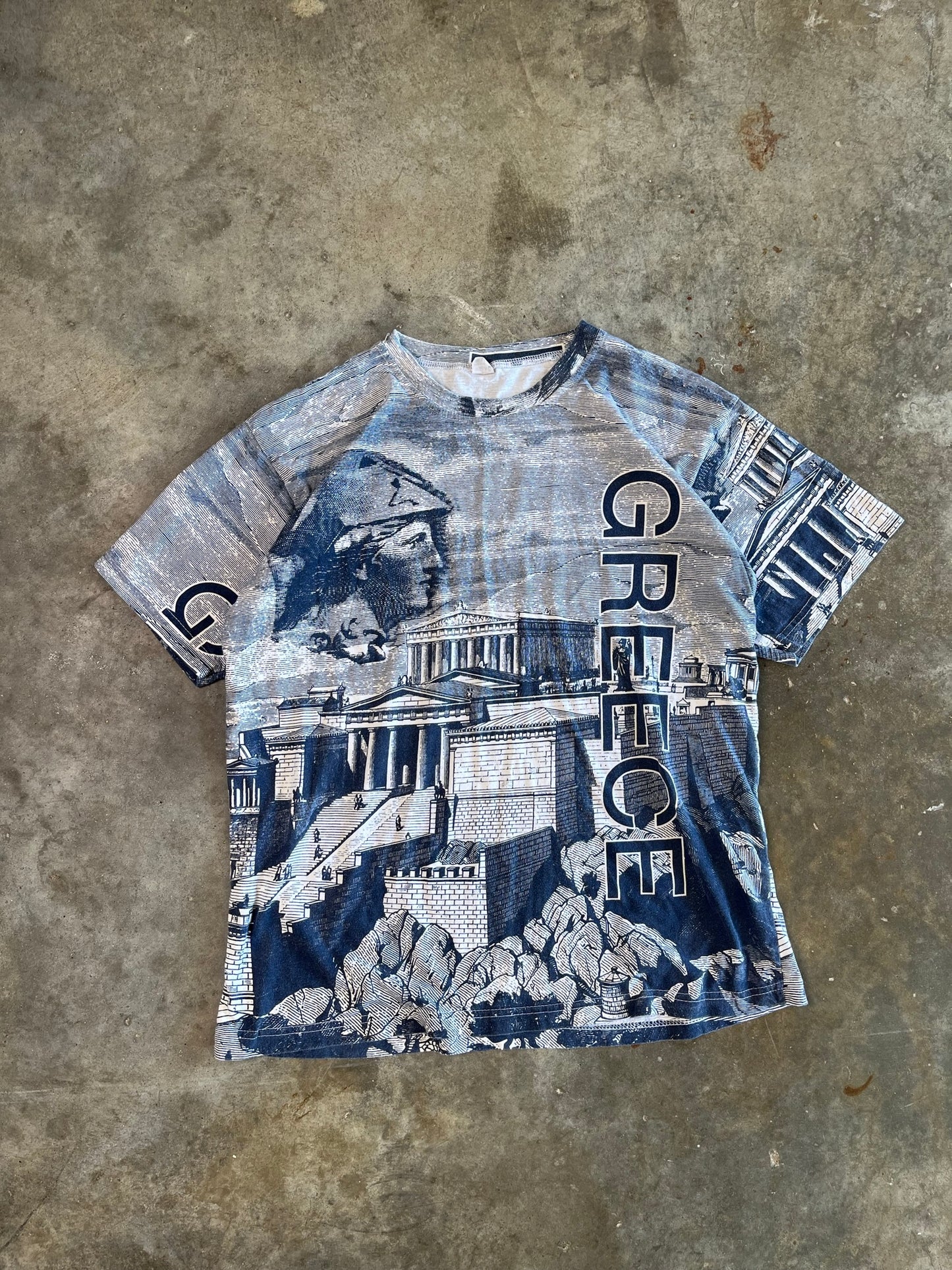 (L) 00s Greece AOP Tee