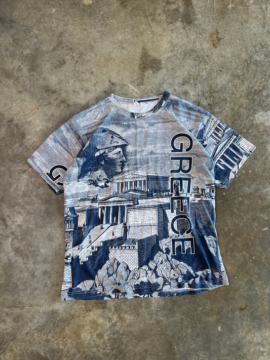 (L) 00s Greece AOP Tee