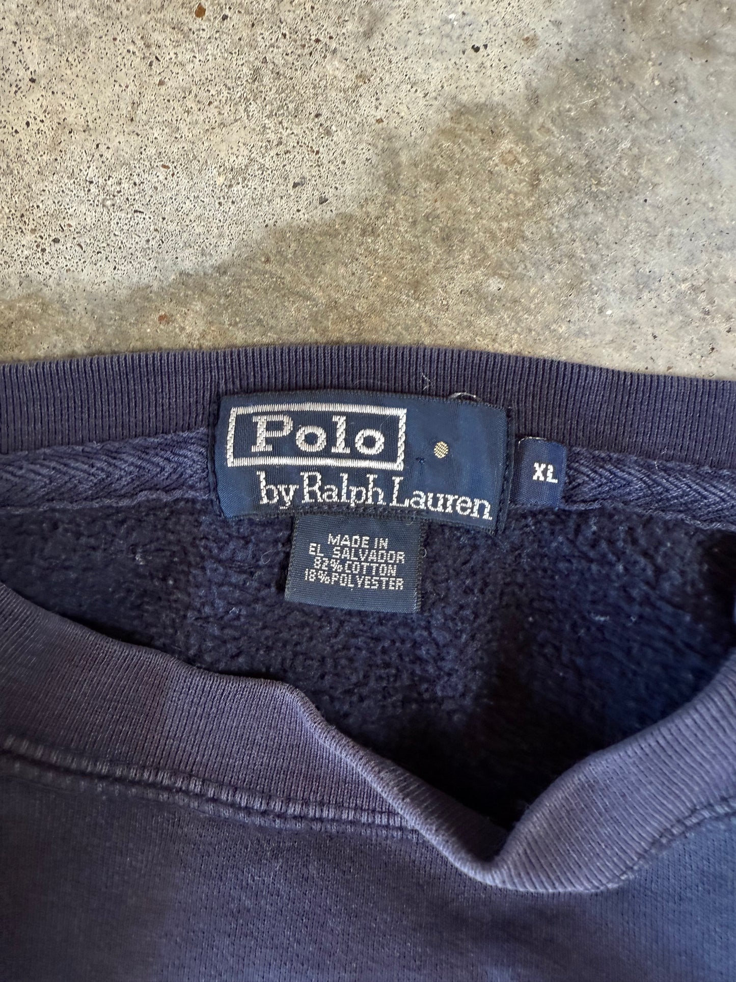 (XL) Vintage Polo Sweatshirt