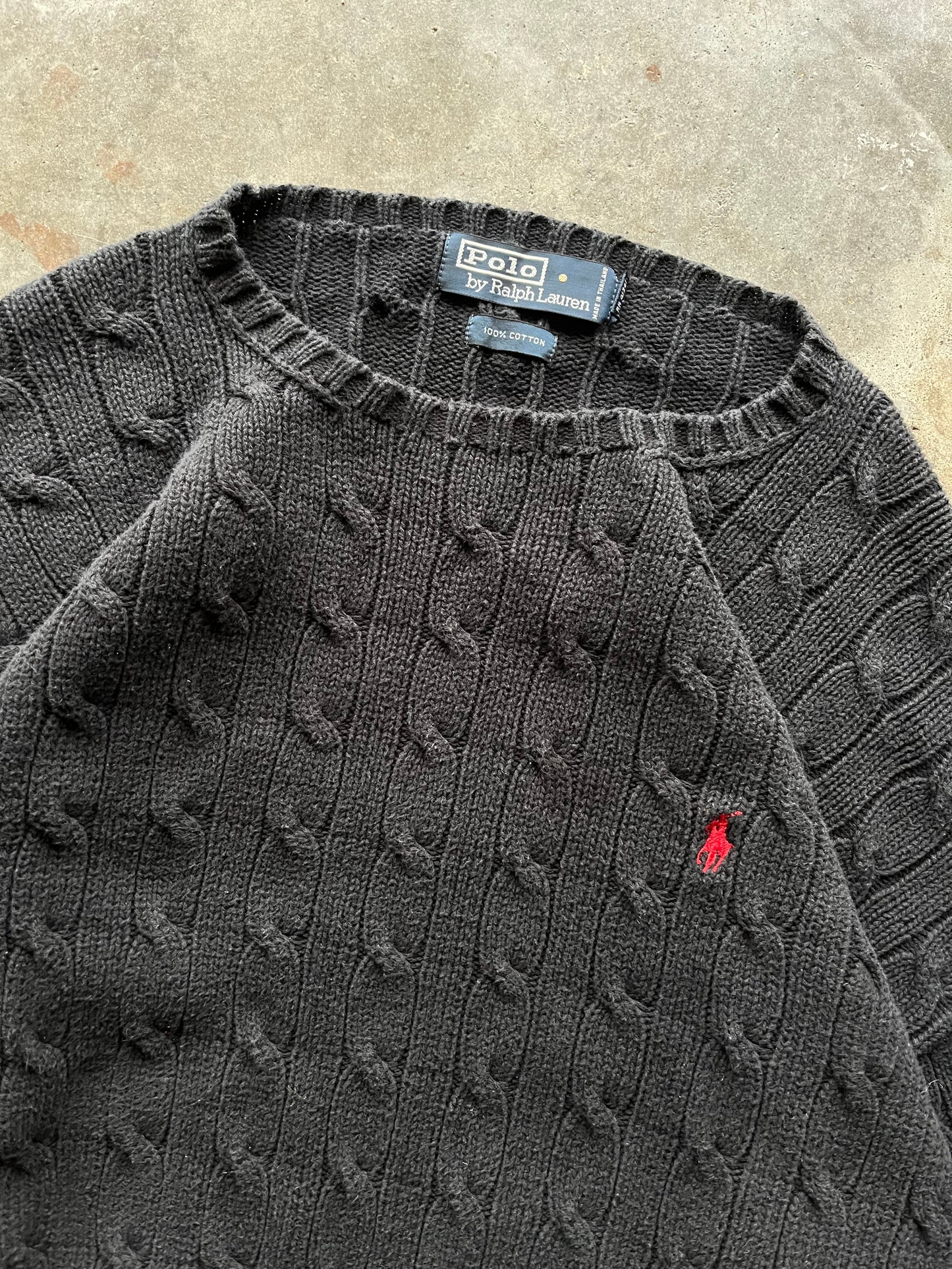 (XL) Vintage Polo Knit Sweater