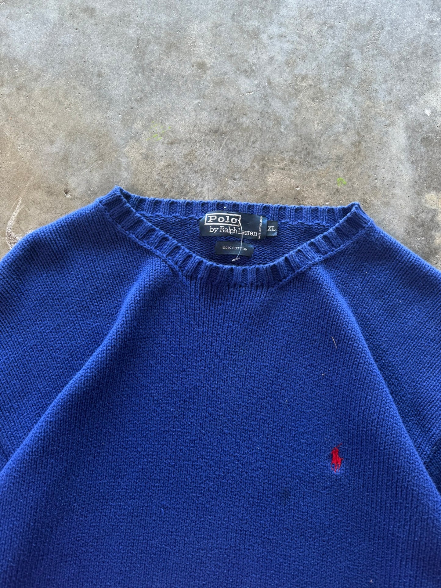 (XL) Vintage Polo Sweater