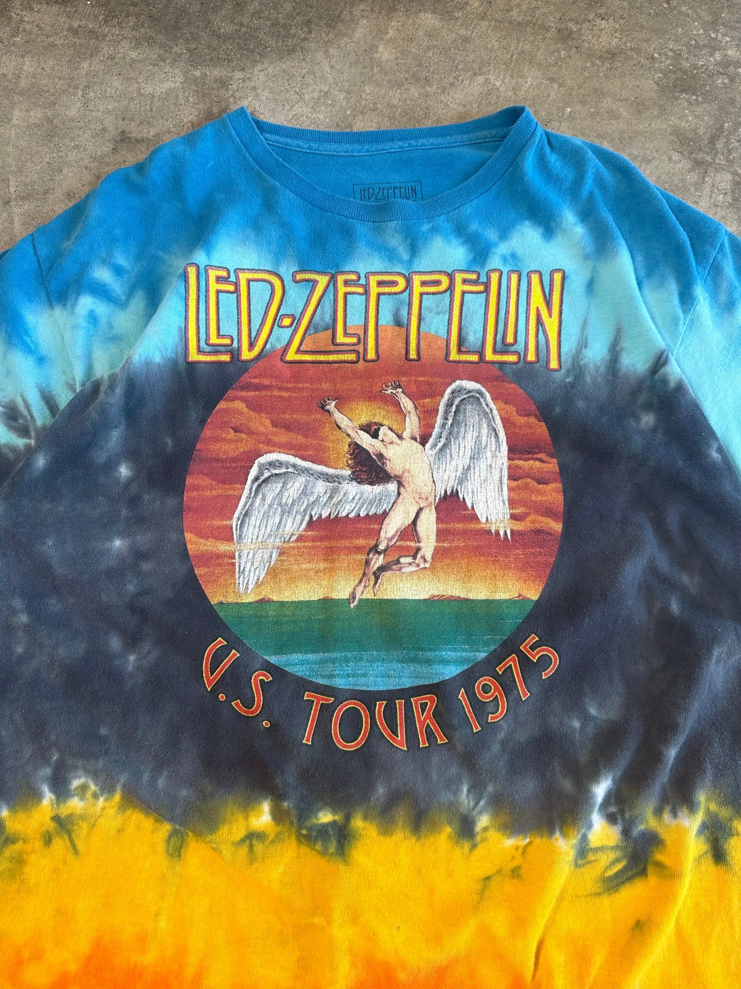 (L) Led Zeppelin Tie Dye Band Tee