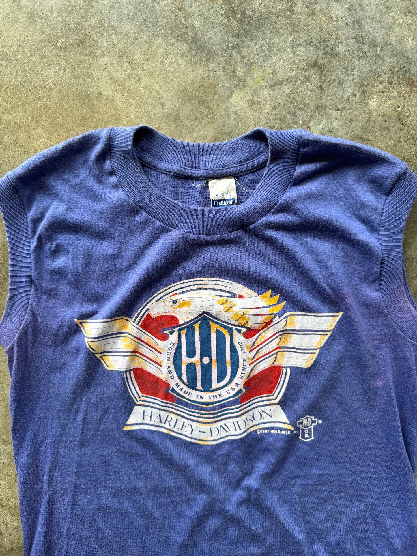 (M) 1987 Harley Sleeveless Tee