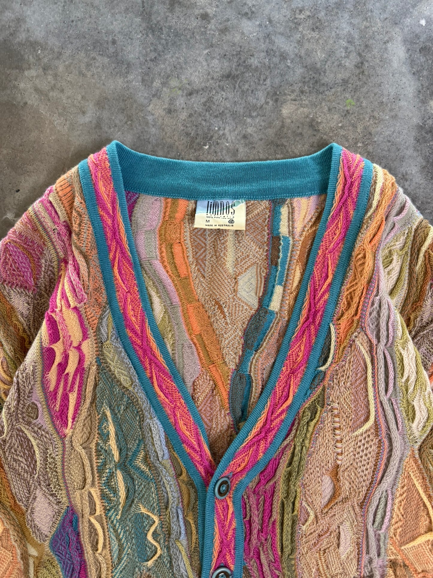 (M) Vintage Coogi-Like Cardigan