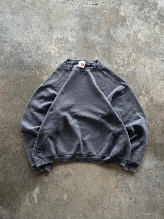 (XXL) Vintage Wilson Faded Grey Sweatshirt