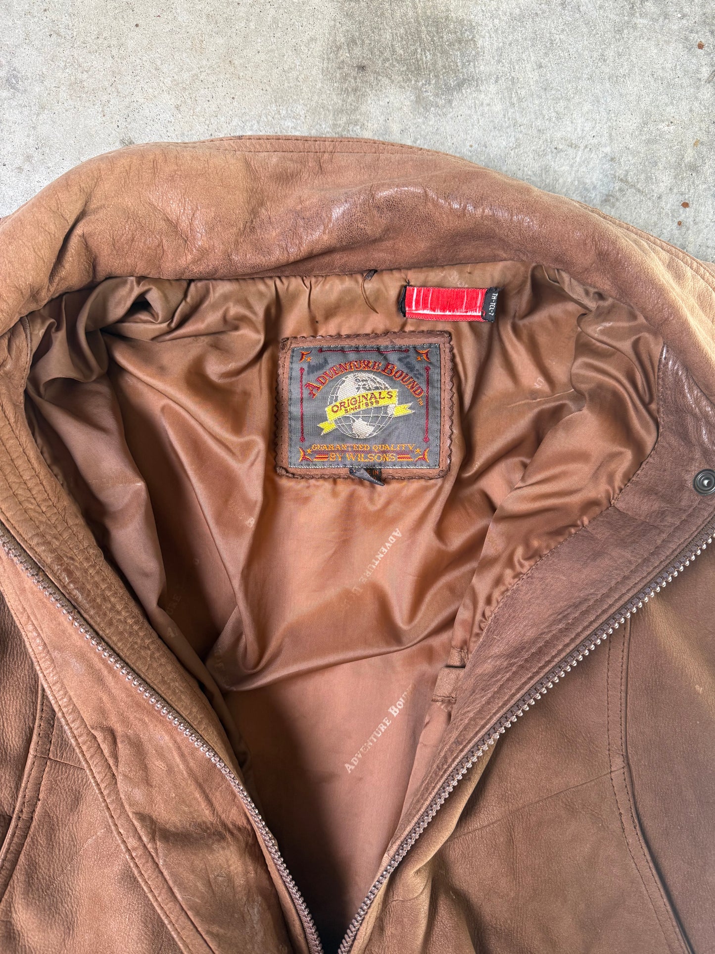 (M) Vintage Adventure Leather Jacket