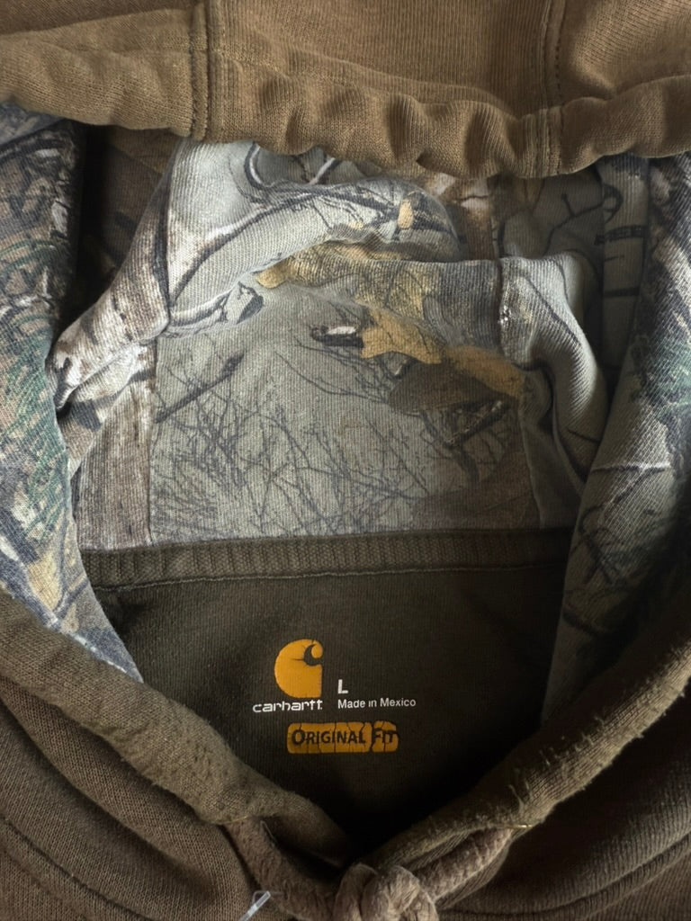 (L) 00s Carhartt Camo-Interior Hoodie