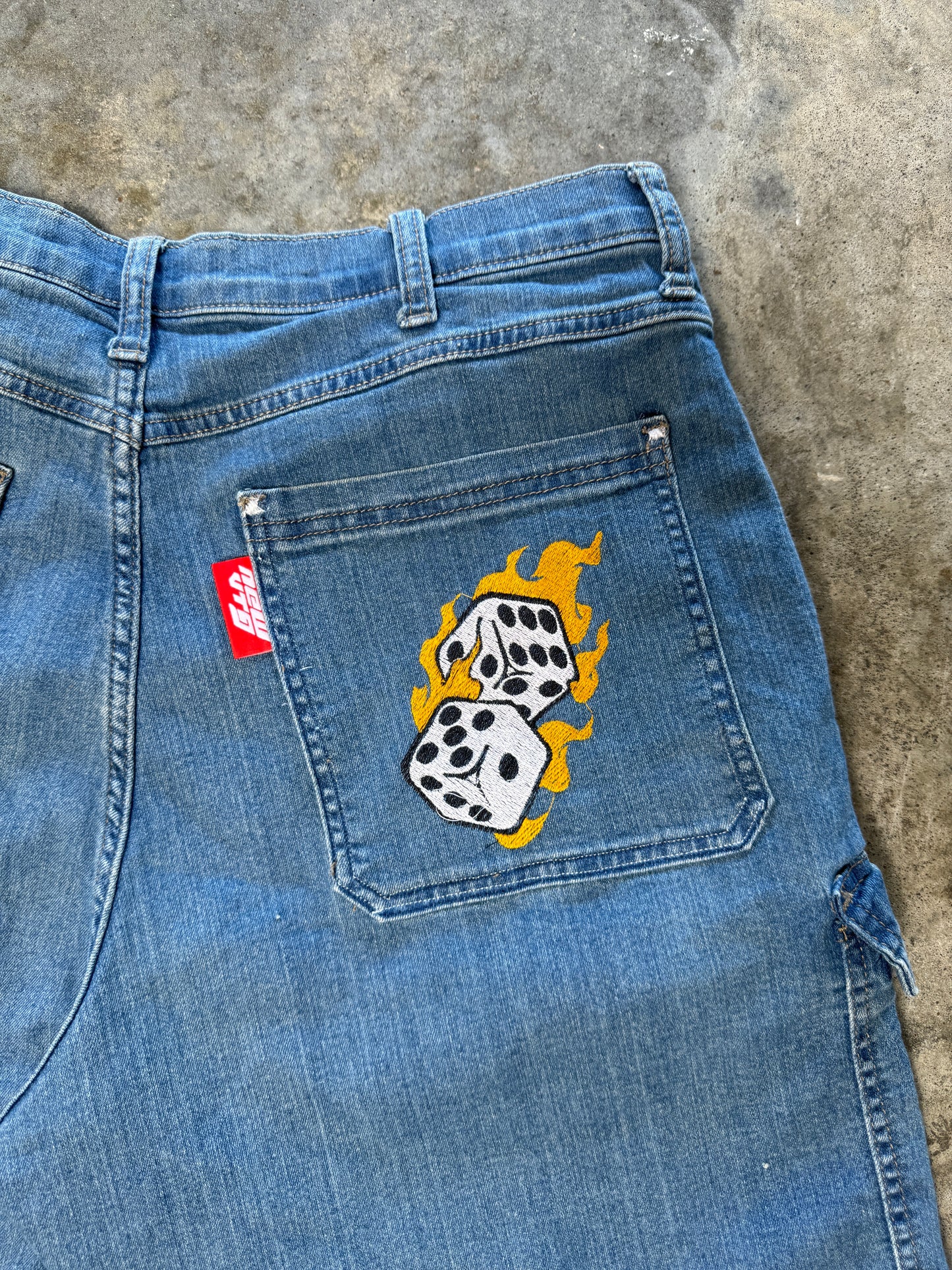 (36) New Vtg Dice Jorts